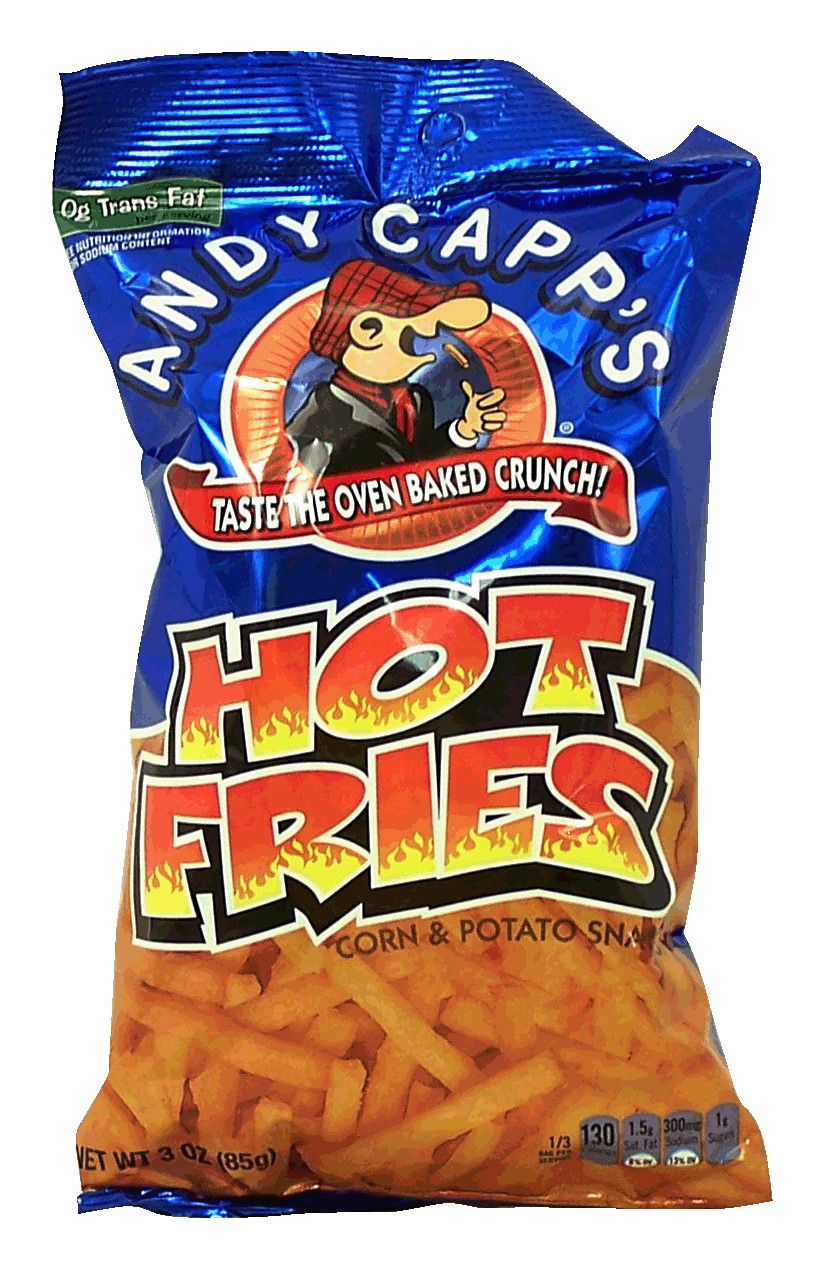 Andy Capp's Hot Fries corn & potato snack Full-Size Picture